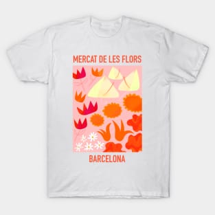 Flower Market from Barcelona T-Shirt